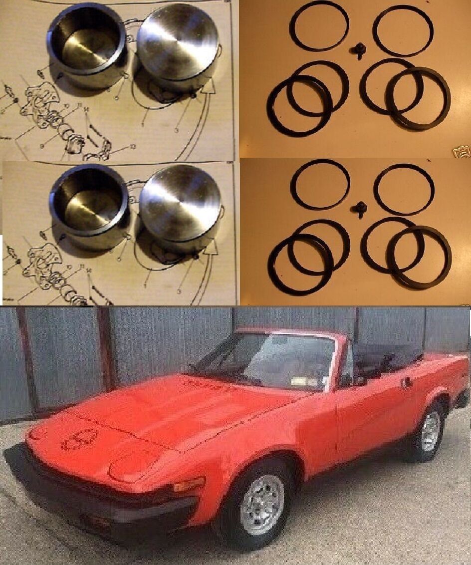 (x4) FRONT BRAKE CALIPER PISTONS & SEALS (Triumph TR7) (1975- 81) 